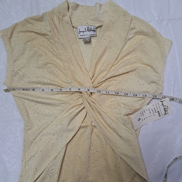 𝅺JOSEPH Ribkoff Twist Front Sparkle Top - Picture 9 of 11
